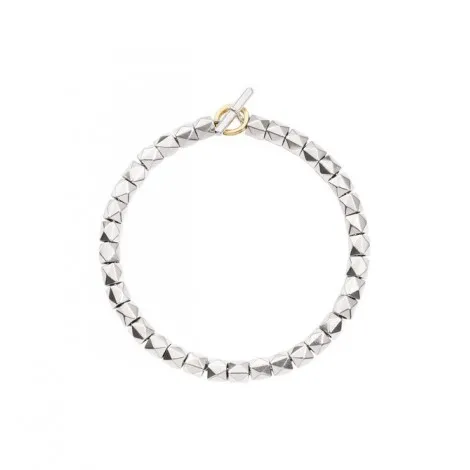Bracciale Dodo Stud Borchie Argento e Oro Giallo 18Kt DKB/4/1