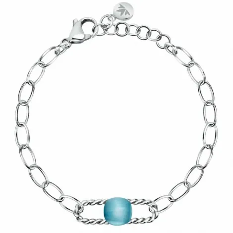 Bracciale Donna Morellato Acciaio 1930 Azzurro Misura 16 SATP18