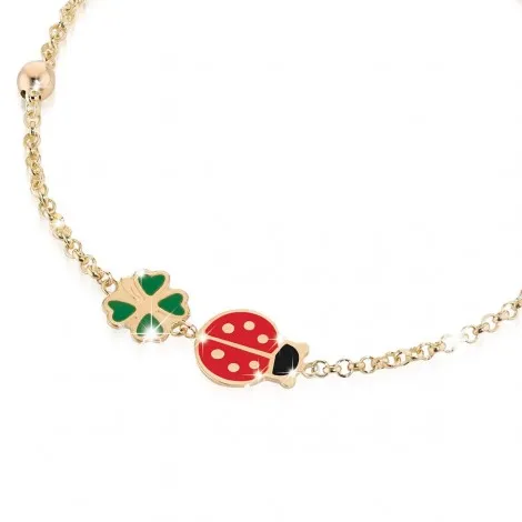 Bracciale Le Bebé Primegioie Oro Giallo Coccinella PMG032