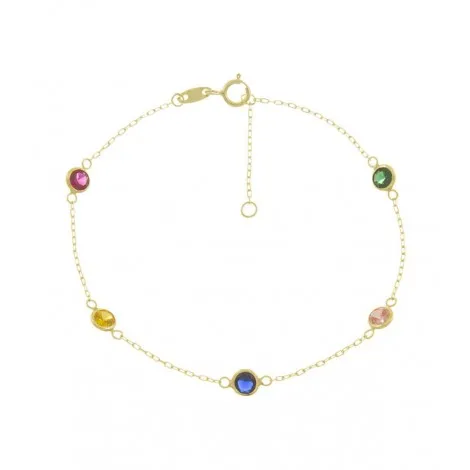 Bracciale Oro Giallo 9kt  Pietre Colorate 9PUL52787