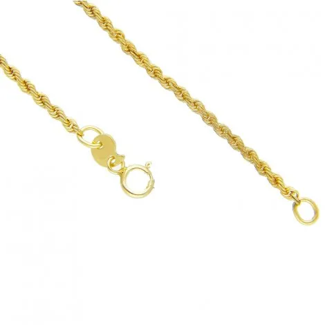 Bracciale Raggi Catena Torchon in Oro Giallo 9kt