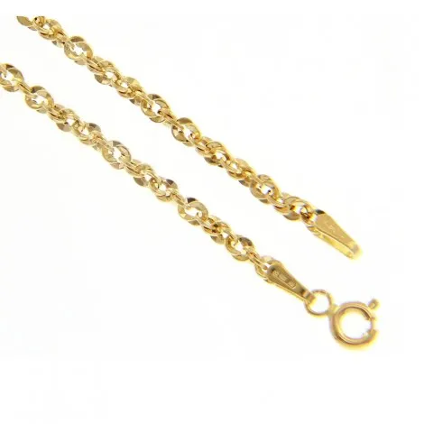 Bracciale Corda Intrecciata in Oro Giallo 9kt
