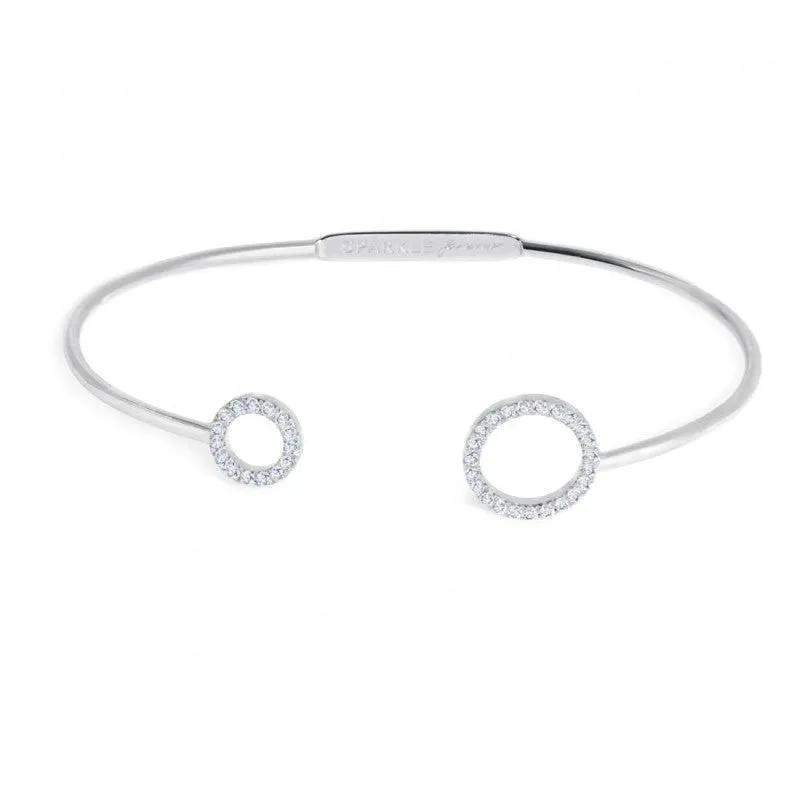 Bracciale rigido Marlù Cerchi con zirconi