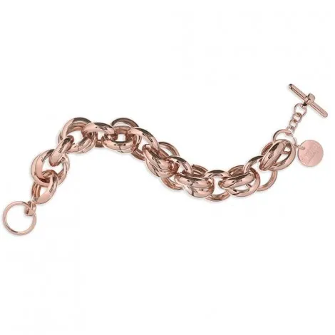 Bracciale  Unoaerre Bronzo Rosè Dischi Doppi EXB4075