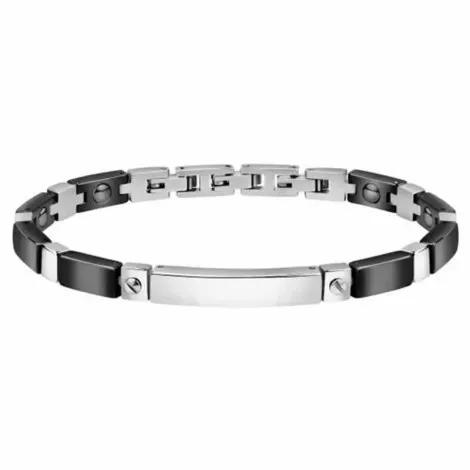 Bracciale Uomo Sector Ceramic Acciaio Nero SAFR10
