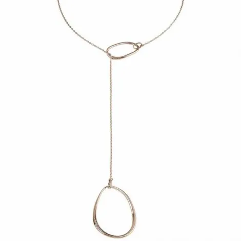 Breil Collana Donna Wish Acciaio Rosa Cristalli TJS900