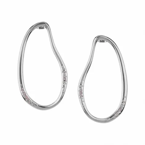 Breil Orecchini Donna Wish Acciaio Cristalli Rosa TJ2901