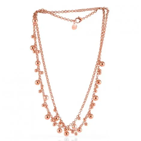 Catena Bronzo Rose Sfere Multifilo Unoaerre EXH473/4