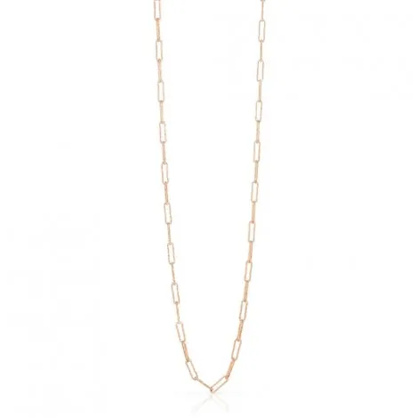 Catena Lunga Bronzo Rosa Ovali Sottili Unoaerre EXH487/4