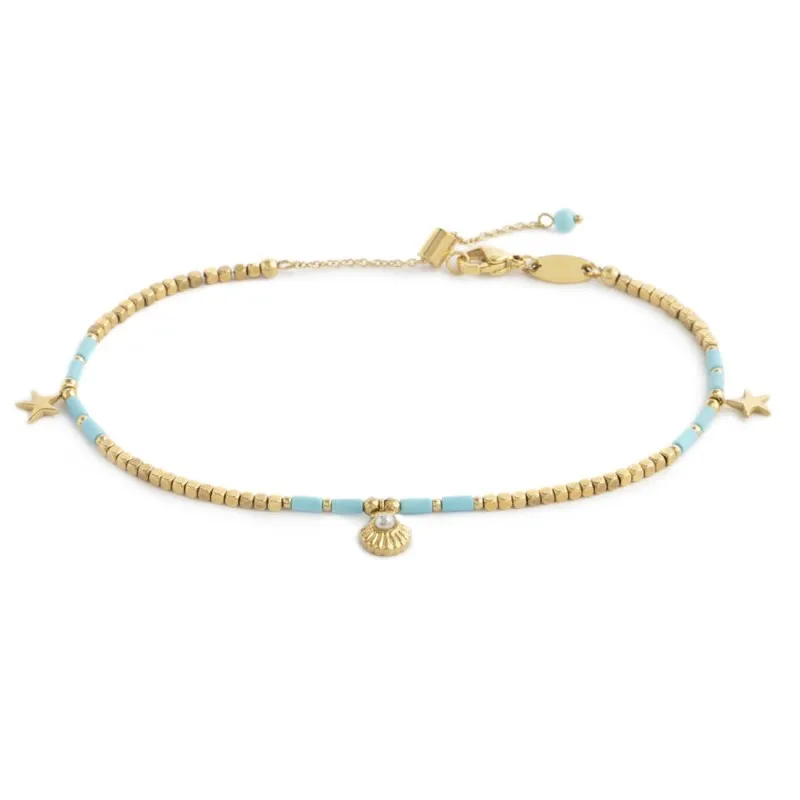 Cavigliera Marlù donna Conchiglia e stelle marine