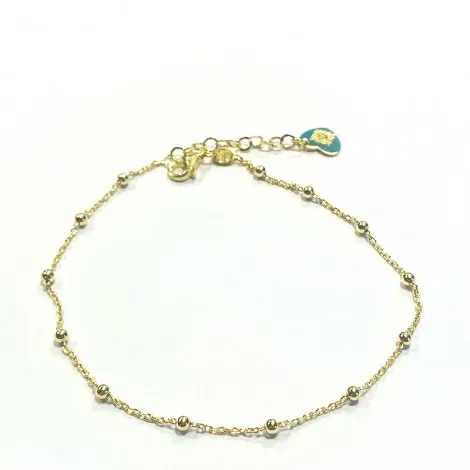 Cavigliera Raggi in Argento Dorato