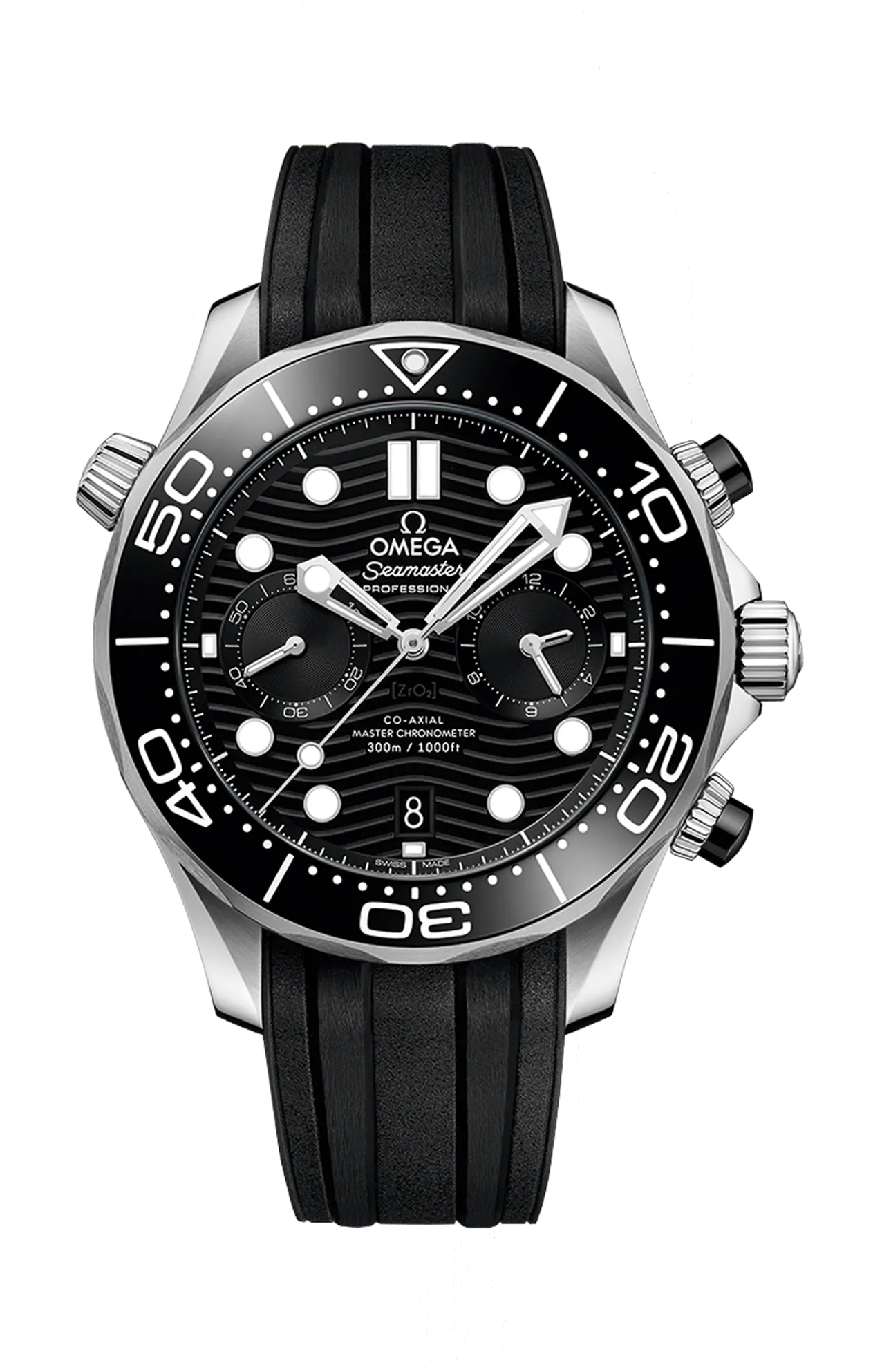 SEAMASTER DIVER 300M 44 MM, ACCIAIO SU CAUCCIÙ - 210.32.44.51.01.001
