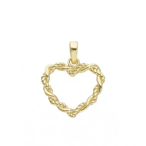 Ciondolo Raggi Cuore Oro Giallo 9Kt