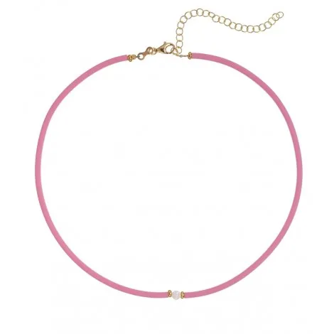 Collana Alisia Amity Dorata Caucciù Rosa AL3264