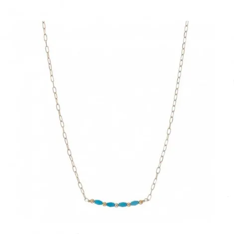 Collana Alisia Odeon Simple Gold/Turchese  AL2661