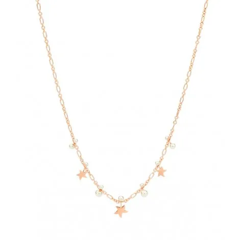 Collana Dodo Collezione Stellina Oro Rosa 9kt Perle Di Cristallo