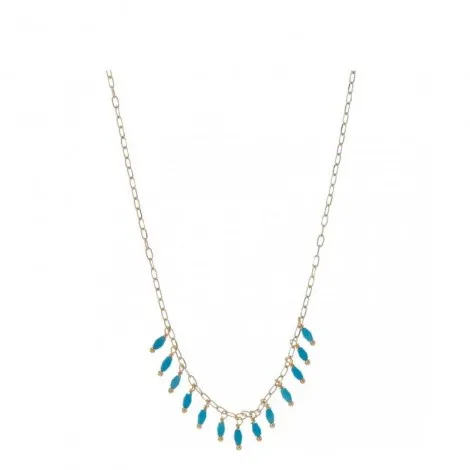 Collana Donna Alisia Odessa Argento 925 Dorata/Turchese AL2658