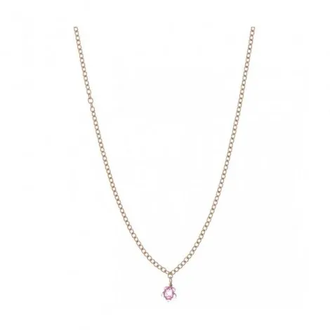 Collana Donna Alisia Primula Simple Argento 925 Dorata/Topazio Rosa AL2389