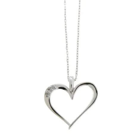 Collana Donna Miluna Cuore Diamanti 0,09ct CLD4218