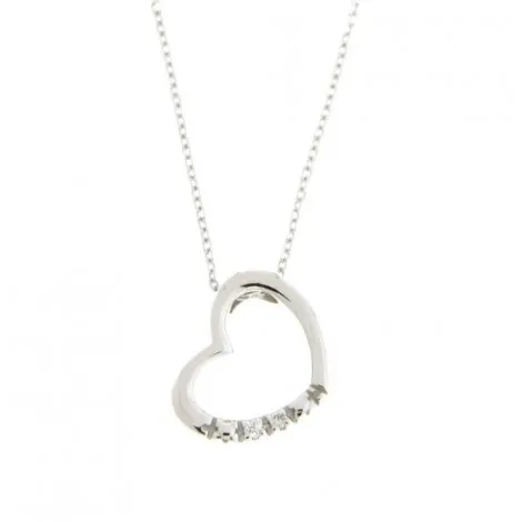 Collana Donna Miluna Cuore Diamanti 0,01ct CLD4221