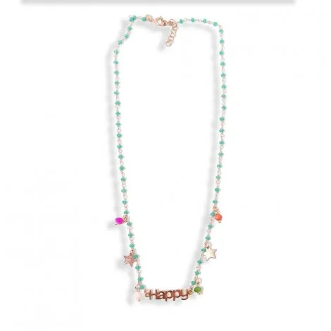 Collana Donna Raggi Happy Rosè e Turchese