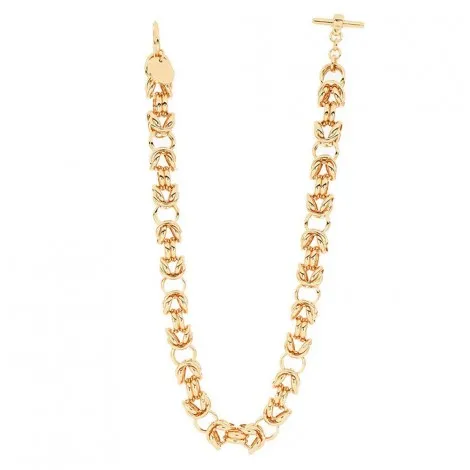 Collana Girocollo Unoaerre Bronzo Giallo Catena Bizantina EXH4955