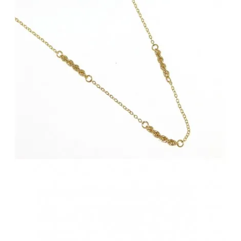 Collana Maglia Roll-On / Busco Alternata Oro Giallo 18kt