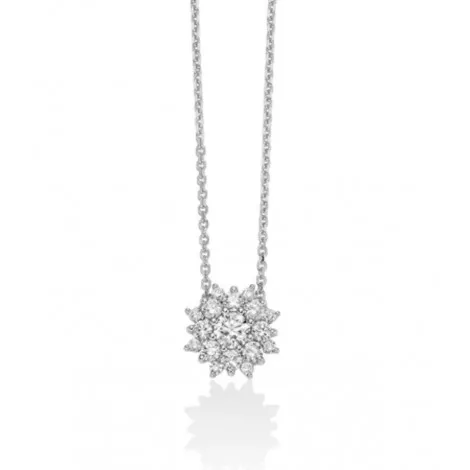 Collana Miluna Oro Bianco 18Kt Diamante 0,40 + 0,23 ct G SI