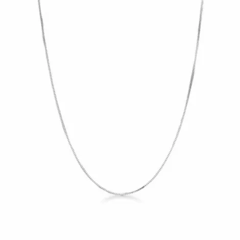 Collana Raggi Oro Bianco 18KT Catena Veneziana Sottile