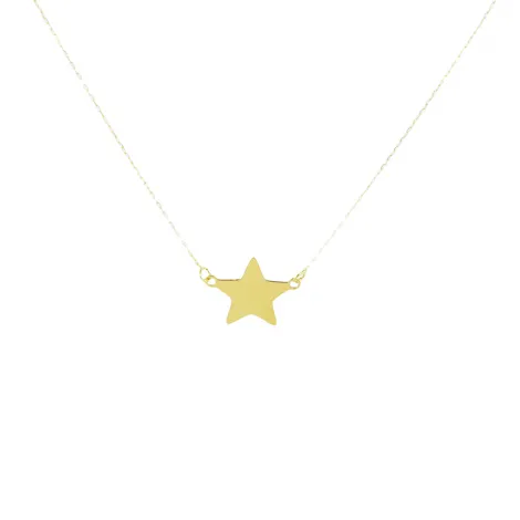Collana Raggi in Oro Giallo 18kt con Stella Piccola
