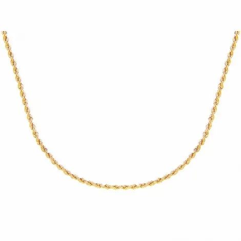 Collana Raggi in Oro Giallo 9kt Maglia Busco 50cm