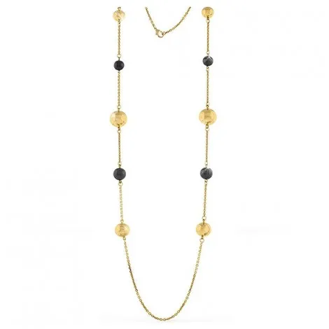 Collana Unoaerre Bronzo Rosé con sfere nere EXH4664