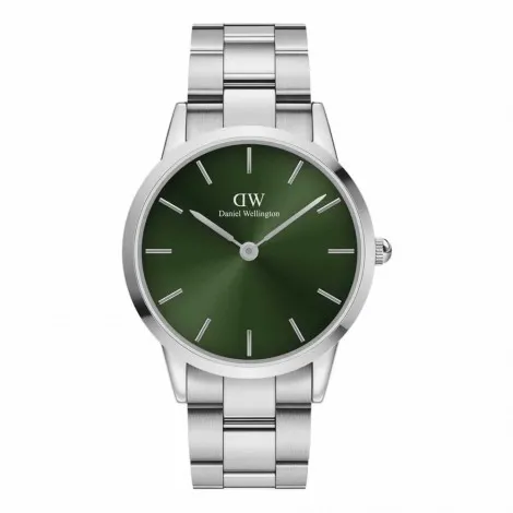 Daniel Wellington Orologio Iconic Link Emerald Verde Silver 40mm DW00100427