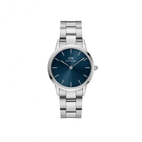 Daniel Wellington Color Dials Elementi Della Natura Orologio Iconic Link Arctic Silver Blu 40 mm DW00100448