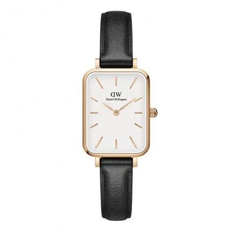 Daniel Wellington Orologio Solo Tempo Nero Pelle Quadro DW00100434