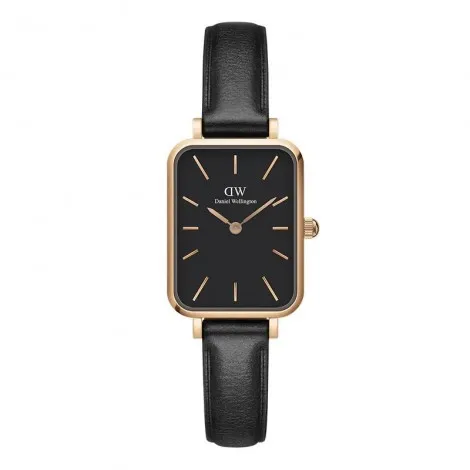 Daniel Wellington Orologio Solo Tempo Nero Pelle Quadro DW00100435