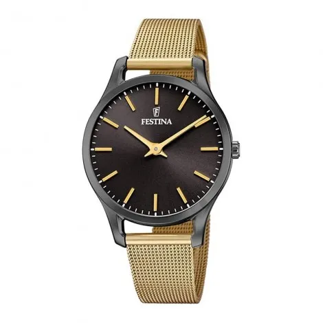 Festina Donna Solo Tempo Boyfriend Acciaio Dorato F20508/1