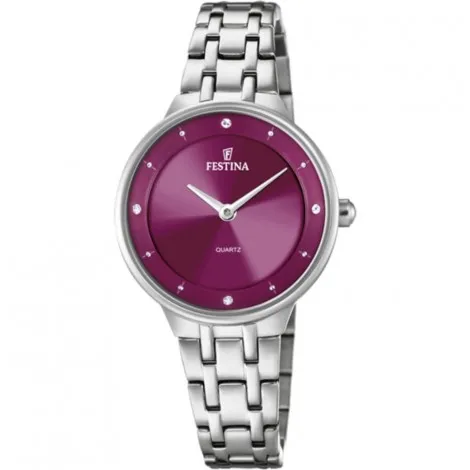 Festina Donna Solo Tempo Mademoiselle Bordeaux Acciaio F20600/2
