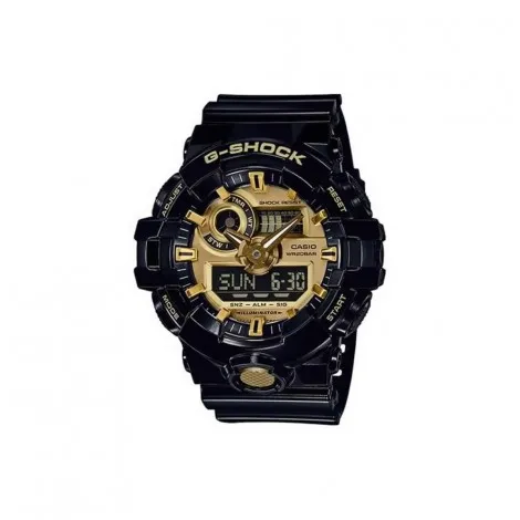 Casio G-Shock Multifunzione Nero Gold GA-710GB-1AER Orologio Uomo