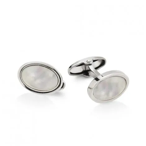 Gemelli Argento Madreperla Ovali Unoaerre FFG26