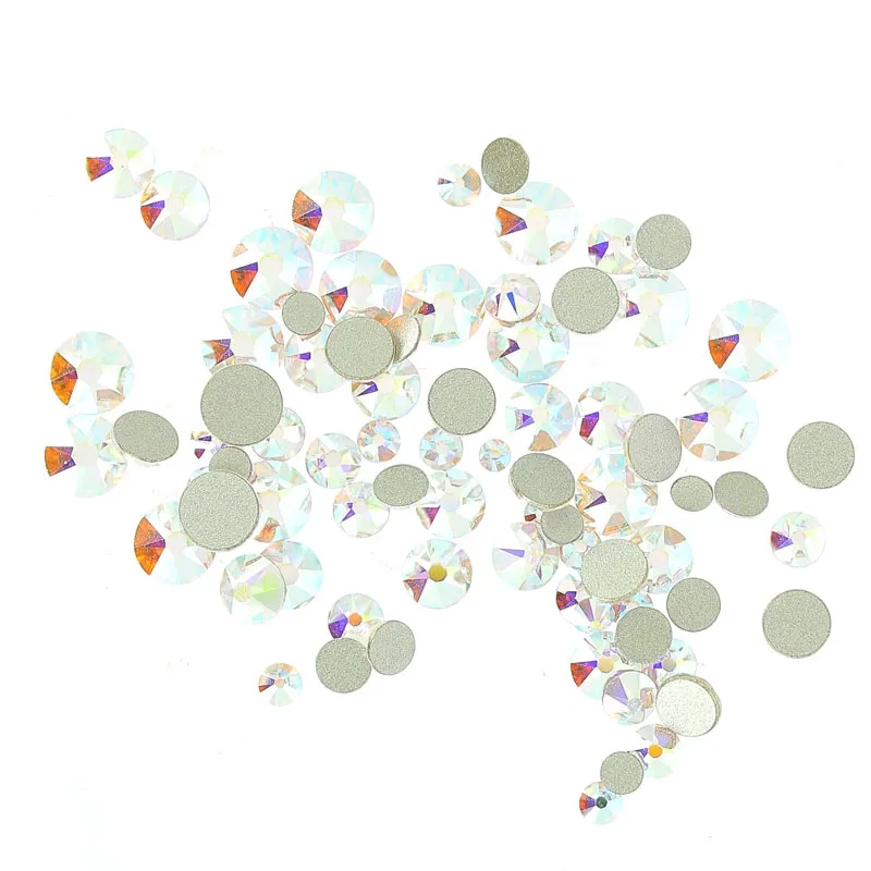 Abbinamento di 90 strass Hotfix PureCrystal Crystal AB