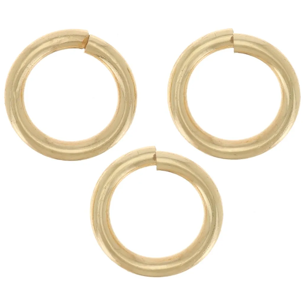 Anelli aperti 7x1 mm - Dorato x144