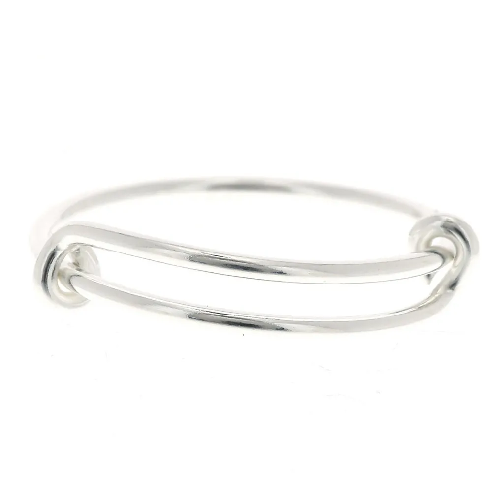 Anello giunco regolabile- Dimensione 50 à 54 - Argento 925 x1