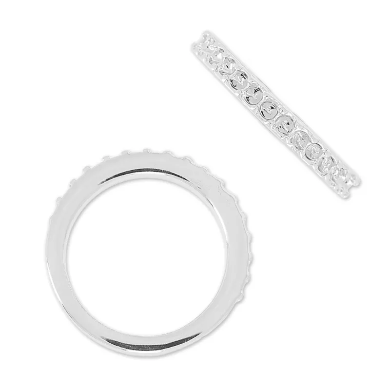 Anello per cabochon 1028 1.8 mm taglia 52 rodiato x1