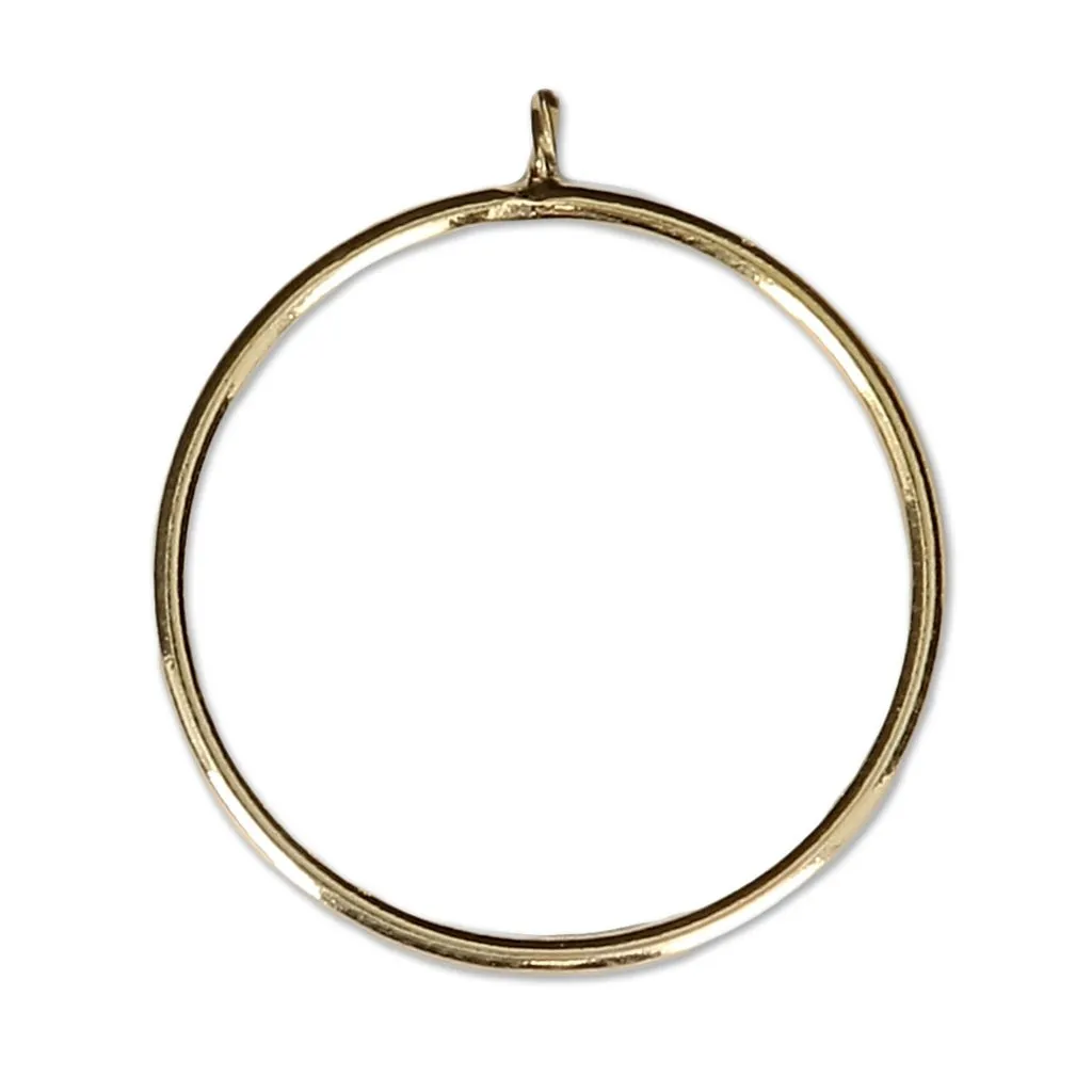 Anello per perline mezze forate 6 / 8 e 10 mm  Gold filled Taglia 54 x1