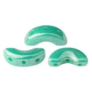 Arcos® di Puca® 5x10 mm Opaque Green Turquoise Luster x10g