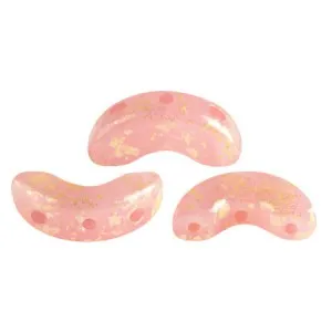 Arcos® di Puca® 5x10 mm Rose Opal Gold Splash x10g