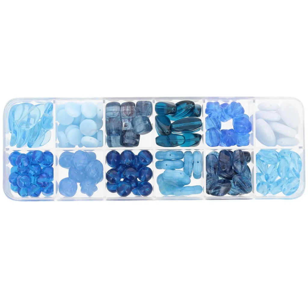 Assortimento di perline Ornela - Aqua x200g