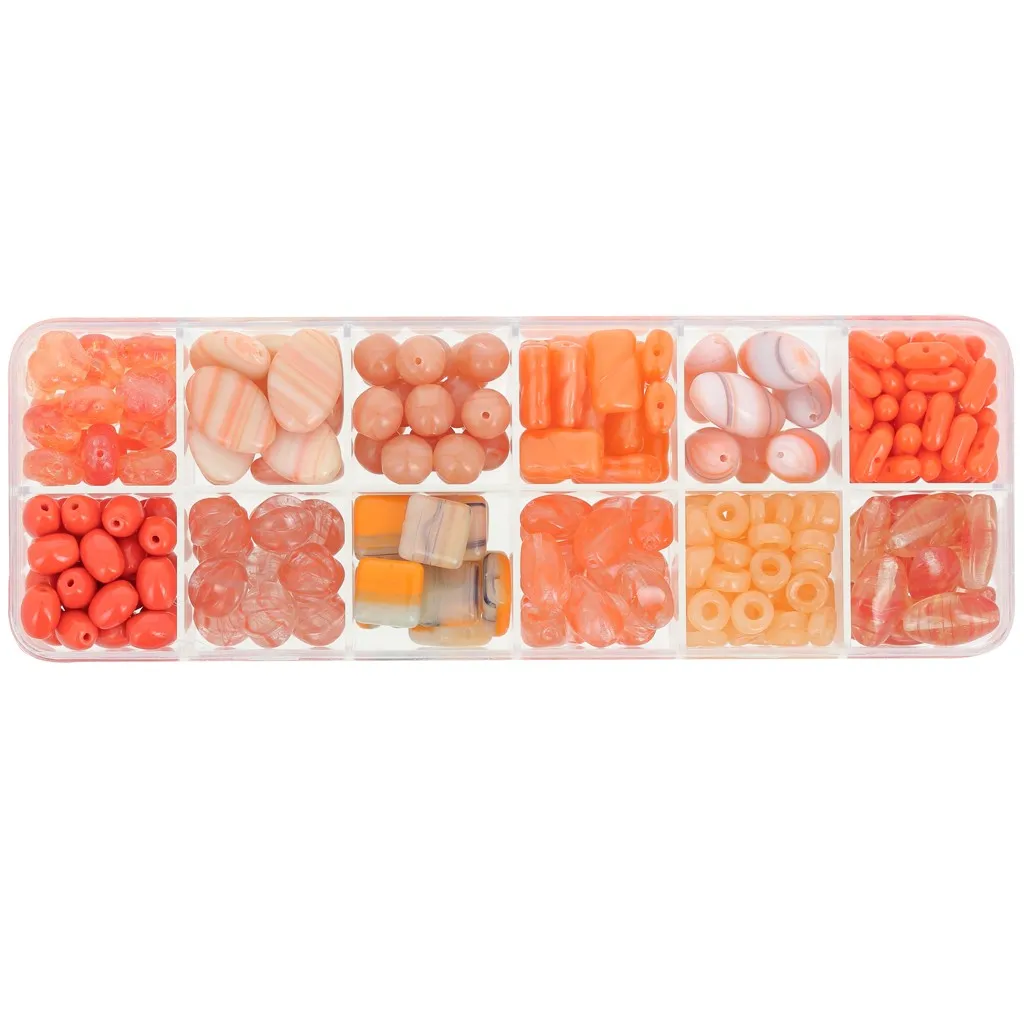 Assortimento di perline Ornela - Orange x200g