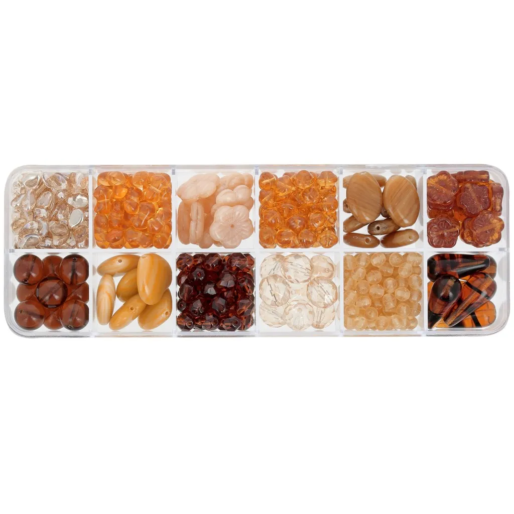 Assortimento di perline Ornela - Topaz x200g